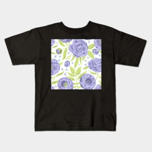 Purple peonies Kids T-Shirt